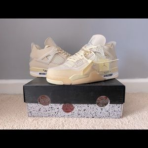 Nike Air Jordan 4 off-white “SAIL”**Brand New**